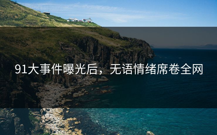 91大事件曝光后，无语情绪席卷全网